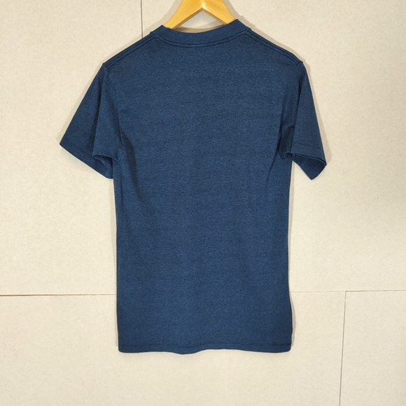 Eagle Kansas City T-Shirt Vintage Size M Single Stitch Made in US Blue Wolf 90s - Picture 2 of 9